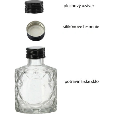 HOME Sklenená fľaša DIAMANT 250ml