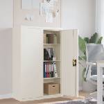 vidaXL Шкаф за папки бял 90x40x140 см стомана (339744)