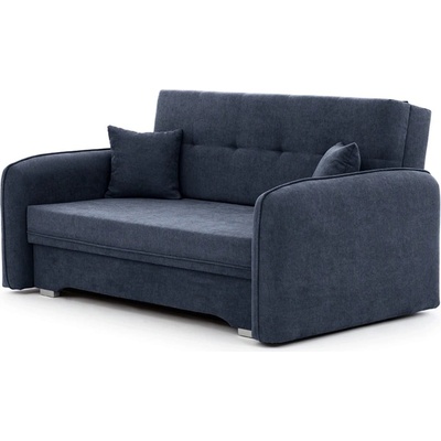 Eltap Тъмносин шенилов разтегателен диван с място за съхранение 155 cm Laine - ELTAP (SO-LAI-40PO)