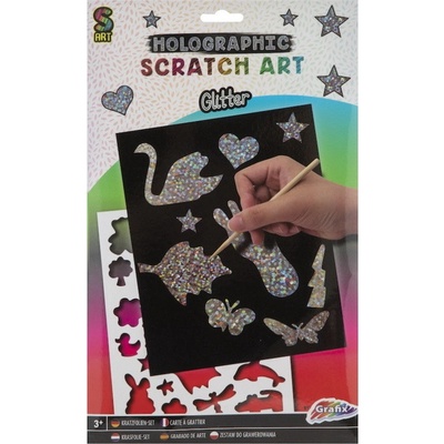 Grafix Holografický škrabacie obrázky Labuť