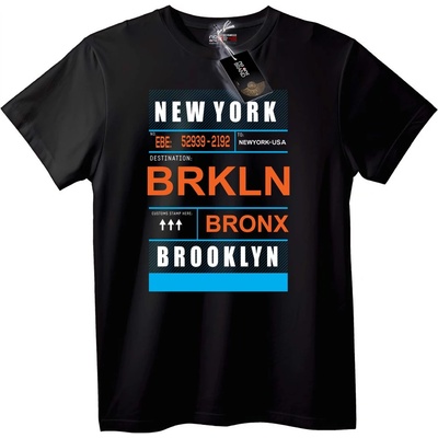 NOONEBRAND Тениска New York City Brooklyn Bronx - S, White