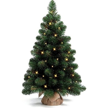 LAALU Vánoční stromek Narnie v květináči 45 cm s LED OSVĚTLENÍM