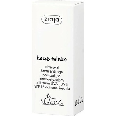 Ziaja Kozie mlieko ultraľahký hydratačný krém Anti-Age Spf15 50 ml