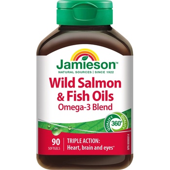 Jamieson Рибено масло от сьомга, 90 софтгел капсули, Jamieson