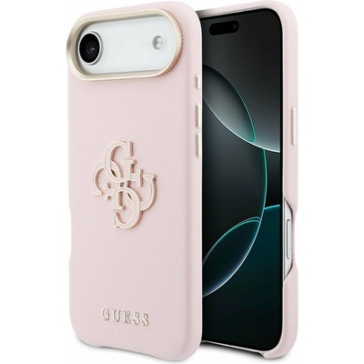 GUESS PU Resin Logo Задна Корица за iPhone Air Pink Guess | Rozov | ЖЕНИ | UNI