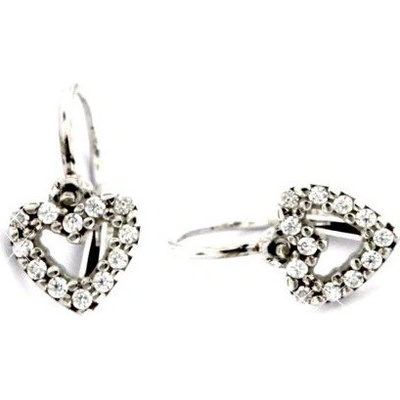 Zlatnictví U Kostela dětské zlaté náušnice srdíčka 239051707B