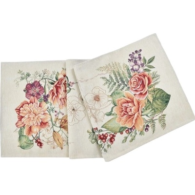 Evenit Gobelínová šerpa-behúň 053C paprade Bavlna/polyester 35x100 cm