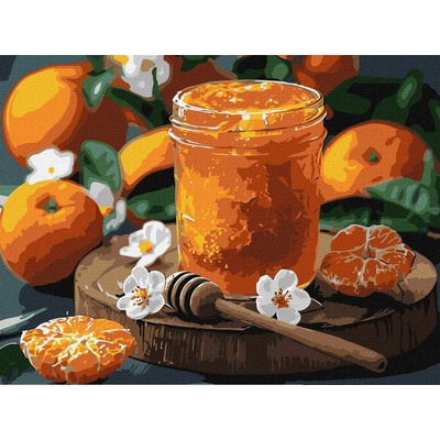 Ideyka Maľovanie podľa čísel Mandarínkový med art_selena_ua 30 x 40 cm
