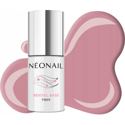 NeoNail Revital Base Fiber podkladový lak pro gelové nehty Warm Cover 7,2 ml
