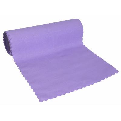 Obrus s nešpinivou úpravou, Daždik metráž rolka 20 m, fialový S ozdobným okrajom