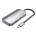 Vention USB-C - USB3.0x3/SD/TF/PD (0, 15 м сива алуминиева сплав), концентратор