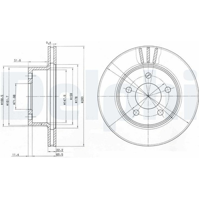 Brzdový kotouč Delphi BG3532