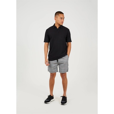Brave Soul Check Short with Drawcords - Blk/White