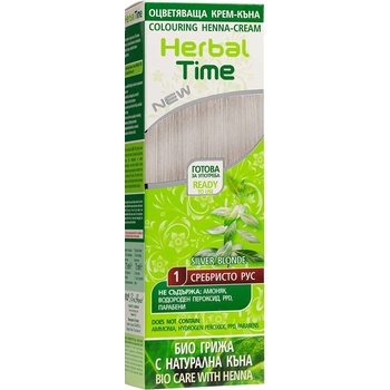 Image 1 of Herbal Time Крем къна за коса, Сребристо рус, 1