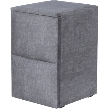 Carmen Нощно шкафче за спалня puzzle ляво - сив 16