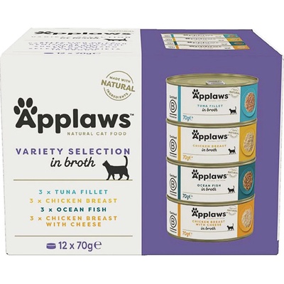 Applaws Cat Kuřecí výběr 12 x 70 g – Zboží Mobilmania