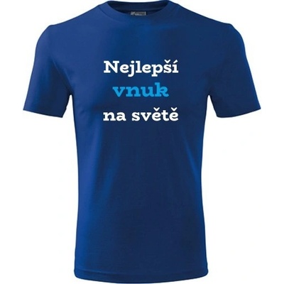 Tričko Nejlepší vnuk na světě modré