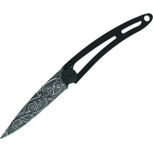 DEEJO 7gn141 tattoo black naked / Ултралек нож без дръжка (7gn141)