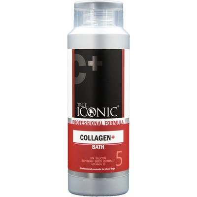 True Iconic Collagen Plus Bath profesionální pro všechny typy srsti s kolagenem a vitamínem e koncentrát 1: 7 400 ml