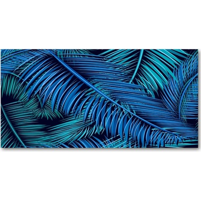 Fotoobraz na skle lístie palmy 100x50 cm
