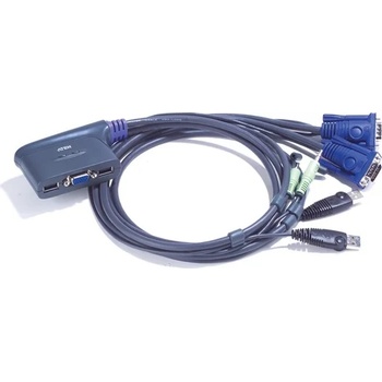 ATEN cs62us-at kvm превключвател Черен (cs62us-a7)