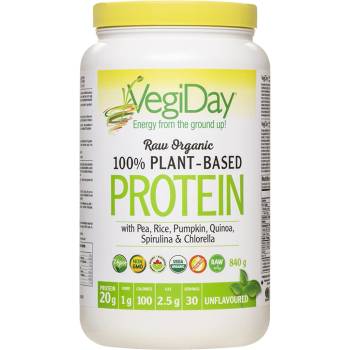 Natural Factors VegiDay ® Веган протеин Органик (от грах, ориз, киноа, тиква, спирулина и хлорела) 840 g прах, с натурален вкус | Natural Factors (3021 VD)