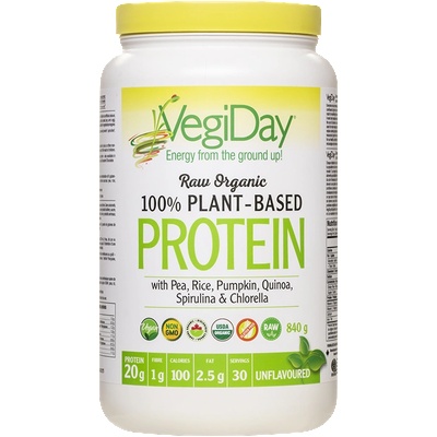 Natural Factors VegiDay ® Веган протеин Органик (от грах, ориз, киноа, тиква, спирулина и хлорела) 840 g прах, с натурален вкус | Natural Factors (3021 VD)