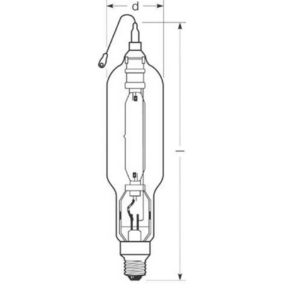 Radium Halogénová výbojka E40 2000W HRI-TS D číra 32416569