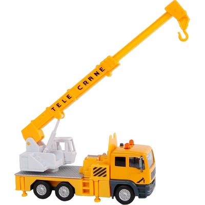 Kids Globe Traffic jeřáb 15 cm na zpětný chod se světlem a zvukem