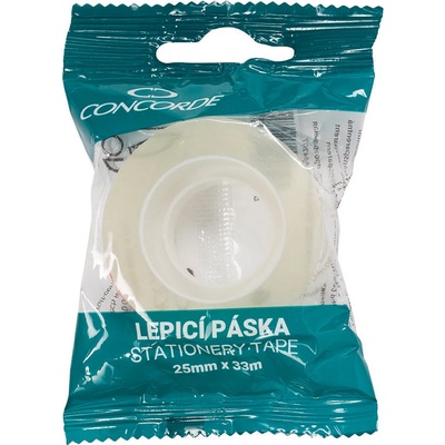 Concorde páska lepicí 25 mm x 33 m, průhledná