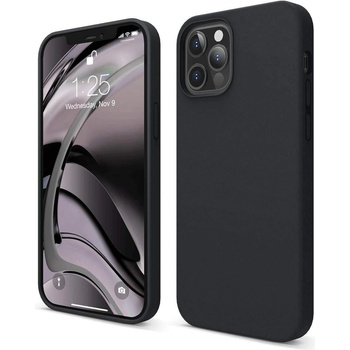 elago Soft Silicone Case - силиконов (TPU) калъф за iPhone 12, iPhone 12 Pro (черен)