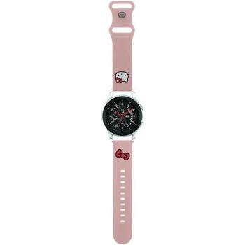 Hello Kitty Универсална каишка за часовници Hello Kitty Silicone Kitty Head 20mm, розова (3666339212049)
