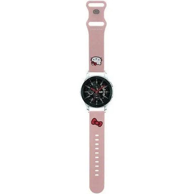 Hello Kitty Универсална каишка за часовници Hello Kitty Silicone Kitty Head 20mm, розова (3666339212049)