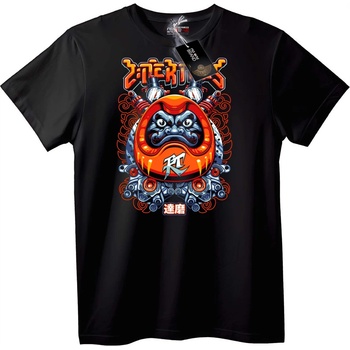 NOONEBRAND Тениска Механичен Дарума - 3XL, Black