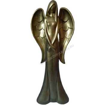 Keramický anjel zlatý 55 cm