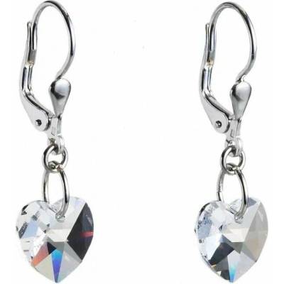 Swarovski Elements Heart krystal stříbrné visací bílé srdce srdíčka 31240.1 Crystal bílá čirá křišťálová