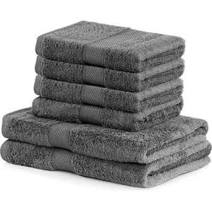 Restilo Комплект от 2 тъмносиви кърпи и 4 хавлии Charcoal Bamby - DecoKing (120011190)