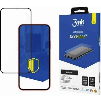 3mk Protection NeoGlass Screen Protector - хибридно стъклено защитно покритие за дисплея на iPhone 14 (черен-прозрачен)