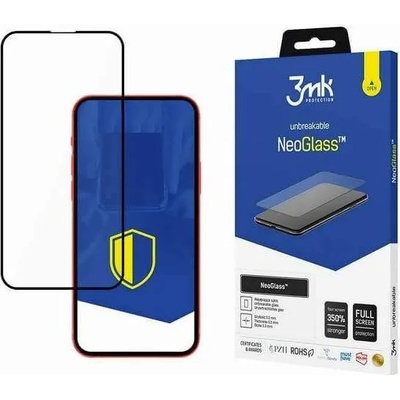 3mk Protection NeoGlass Screen Protector - хибридно стъклено защитно покритие за дисплея на iPhone 14 (черен-прозрачен)