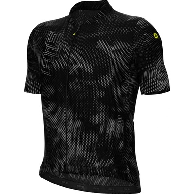 Alé Мъжка фланелка с къс ръкав за колоездене Alé PR-E Follow Me 2.0 S/S Jersey Cycling jersey - Black - размер 5XL (056-3944-0120)