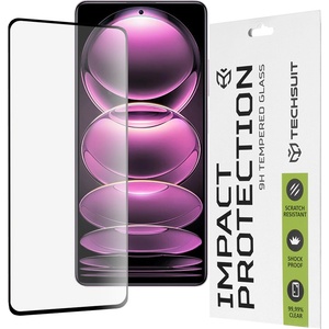 Techsuit Протектор за Xiaomi Redmi Note 12 Pro 5G / 12 Pro+ / Poco X5 Pro - 111D Full Cover / Full Glue Glass - Черен (KF2312418)
