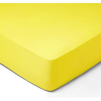 Forbyt Prostěradlo Jersey světle žluté 90x220