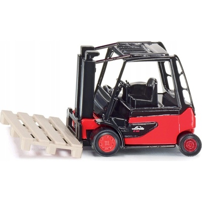 Siku Model sběratelského vysokozdvižného vozíku Linde E35 série 387 + paleta měřítko 1:87