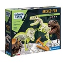 Živé a vzdelávacie súpravy Clementoni Vykopávky 2v1 T Rex a Triceraptos