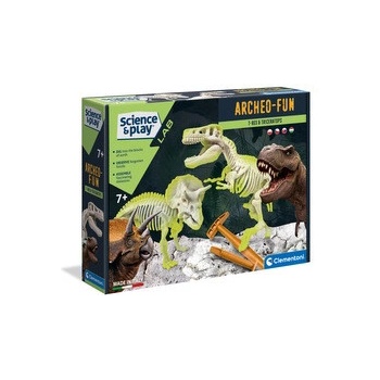 Clementoni Vykopávky 2v1 T Rex a Triceraptos