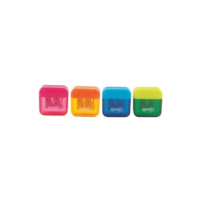 Spree Острилка двойна с резервоар Square асорти