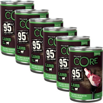 Wellness Core Dog 95% агне & тиква 6 x 400 г