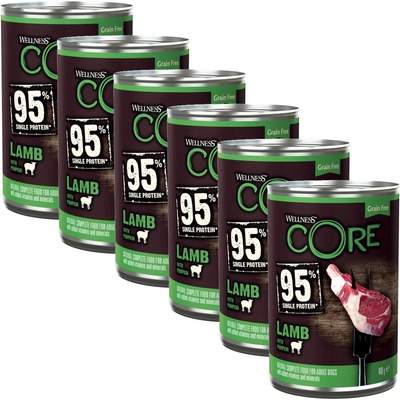 Wellness Core Dog 95% агне & тиква 6 x 400 г