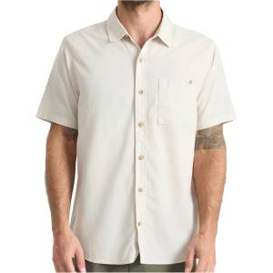 Roark Мъжка риза с копчета Roark Made to Fade S/S Woven Shirt - Washed Bone (033-3048-0112)