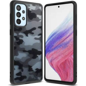 Ringke Противоударен Калъф за SAMSUNG A73, RINGKE Fusion Matte Camo, Черен (8809848205378)